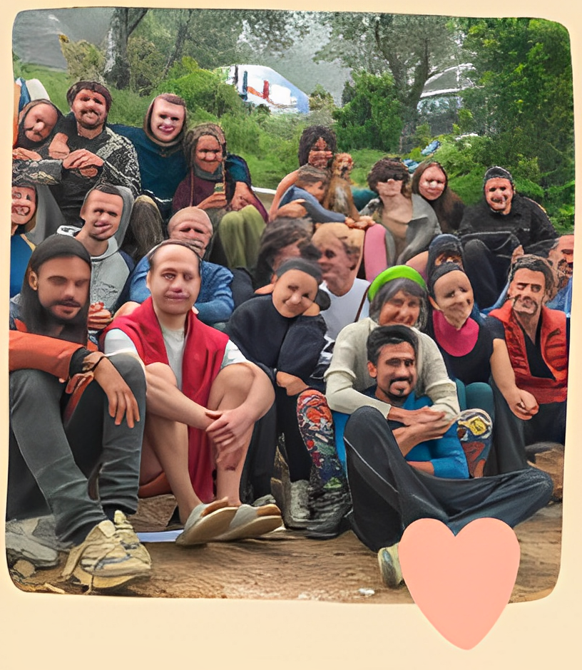 A group of people having Joyce 'n' Fun and posing for a photo.